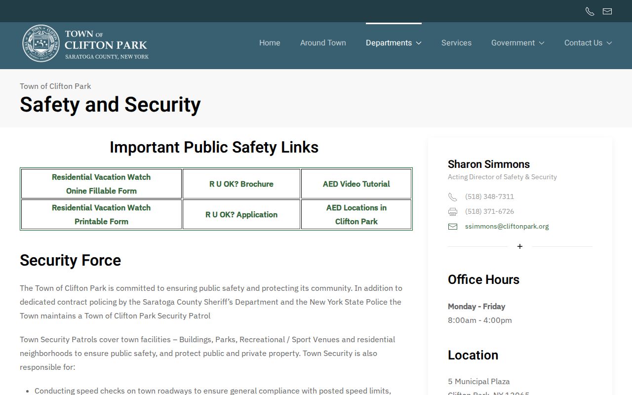 Clifton Park and Saratoga County arrest-record agency source